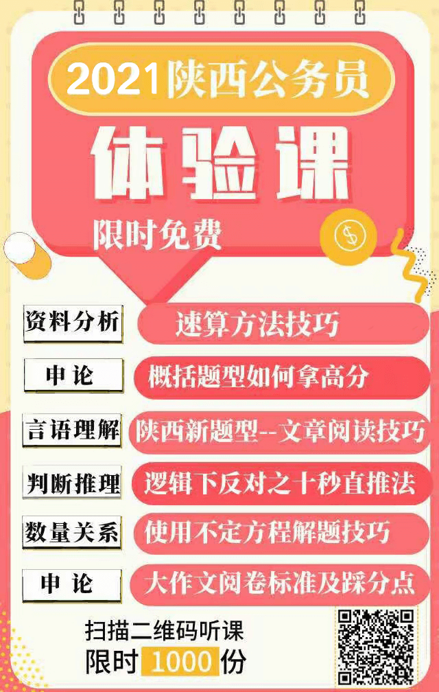 2021年陜西公務員報名馬上開始，看看去年陜西省考都考了什么？(圖4)